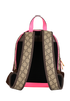 Ophidia Small Backpack, £650, Handbags, Beige/Pink, Canvas, Back view